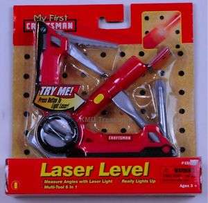 New My First Craftsman Red Laser Level Light up Toy  