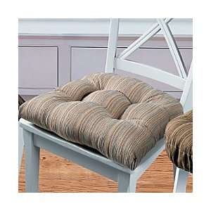  Harmony Stripe Tufted Chair Cushion   OLIVE   Improvements 