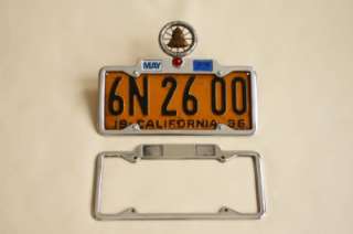1929 1939 YOM CALIFORNIA Month Year License Plate Frame  