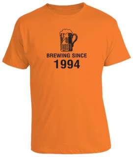 18th Birthday Gift Present Brewing Since Beer Tshirt  