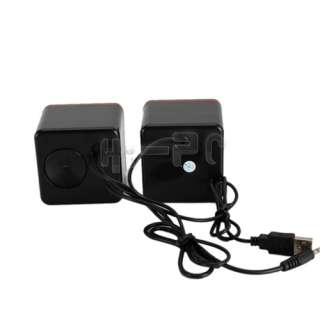 New USB 2.0 Mini Black Speakers for PC Laptop Notebook Compueter  
