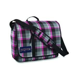 JanSport Classics Series Market St. Messenger Bag (Pink Poodle Grey 