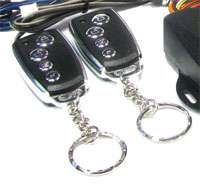   Universal Car Alarm System with Two 4 Button Remotes