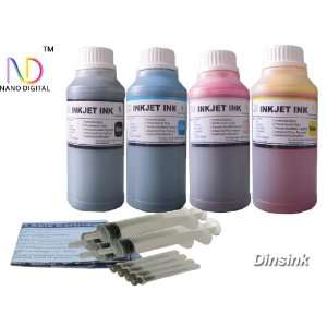 ND Brand Dinsink 4x250ml(1BK+1C+1M+1Y) refill ink kit for HP 56 57 ink 