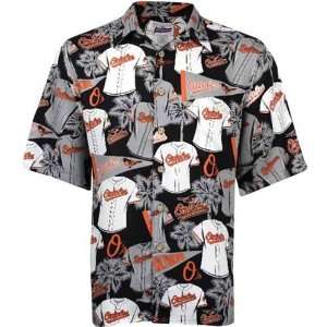 Reyn Spooner Baltimore Orioles Black Hawaiian Shirt:  