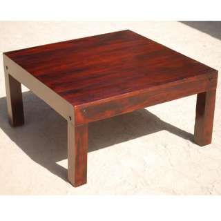   Rosewood Contemporary Modern Unique Square Coffee Table Furniture