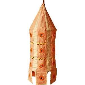 Lampshades Multicolored Applique Embroidered Fabric Indian Style