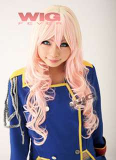 Wigs Light Pink w Blonde Tips Cosplay Wig  