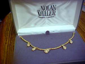 Nolan Miller Pave Raindrop Necklace 18 NEW  