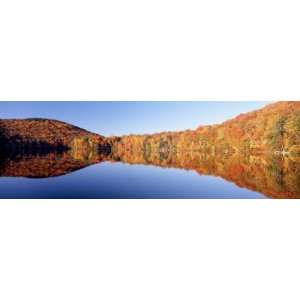 Fall Mirror Image Reflections, White Mountains National Forest, New 