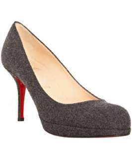 Christian Louboutin grey flannel Prorata 90 pumps   up to 70 