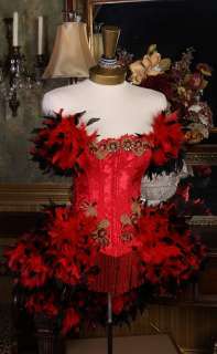 Kayleanna Victoria Velvet Feather Burlesque Costume  