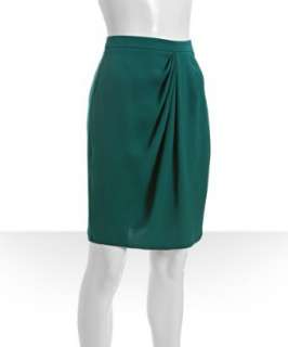   ivy silk drape front skirt  