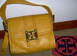 Tory Burch Leather Shoulder Bag in Mustard Yellow NWT  