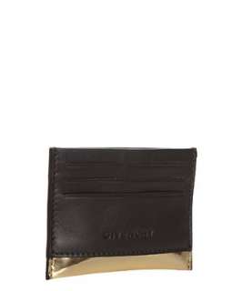Givenchy black and gold leather card holder  