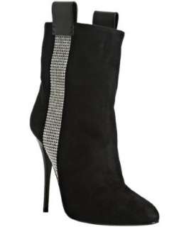 Giuseppe Zanotti black suede crystal detailed boots   up to 70 