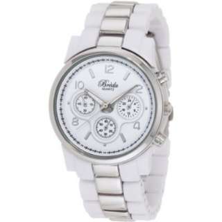 Breda Womens 2310 White Dakota White And Silver Two Tone Watch 