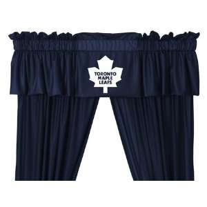   Maple Leafs   5pc Jersey Hockey Curtains Valance Set