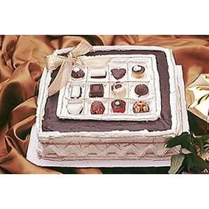 Kosher Gift Basket   Delectable Chocolate Box Cake:  