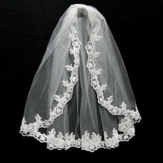  Womens Elbow Length Lace Bridal Veil Headpiece Accessory 