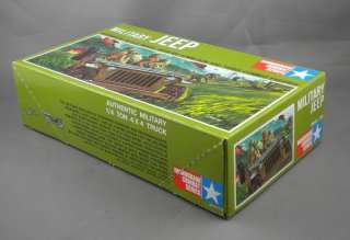 Vintage 60s Monogram US Army Military Jeep Model Kit with Figures 