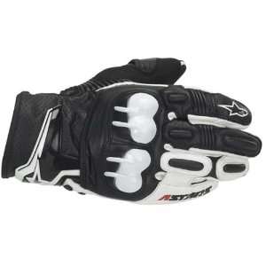  Alpinestars GPX Leather Gloves   Black/White 2XLarge 