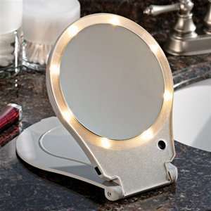  10X Lighted Travel Mirror Beauty