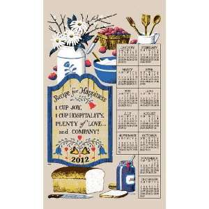   for Happiness Linen Kitchen Towel Calendar 2012: Office Products
