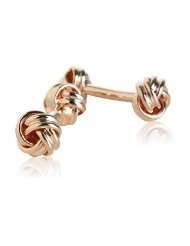 Double Knot Rose Gold Tone Cufflinks by Cuff Daddy