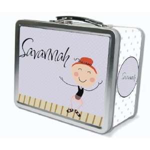    Red Hair Tap Dancer Personalized Lunch Box