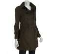 Soia & Kyo charcoal nylon cotton Sienna double breasted trenchcoat 