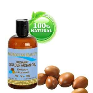  Moroccan Beauty Golden Argan Oil, 100% Pure, Cold Pressed 