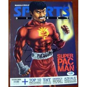Manny Pacquiao Autographed Sports Digest Magazine PSA/DNA #P33601 