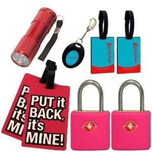 The Ultimate Travelers Bundle, Luggage Locator Kit, Color Coordinated 