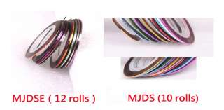 DIFFERRENT COLOR ROLLS NAIL ART TIPS DECORATION LINE STRIPING TAPE 