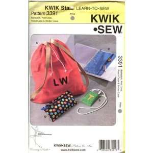  Kwik Sew Sewing Pattern 3391 Backpack, Pod Case, Pencil 