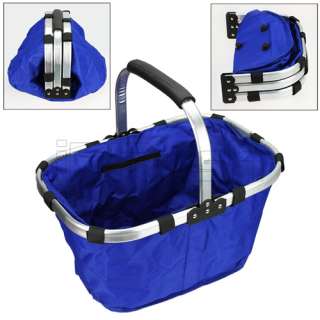 New Folding Waterproof Basket for Picnic Lunch Outdoor Camping Blue 