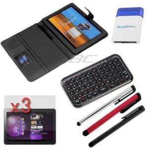Cover Wallet Case + 3 X LCD Screen Protector + Bluetooth Wireless Mini 