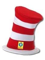 Dr Seuss Cat in the Hat Plush Deluxe Costume Hat   New 618480635072 