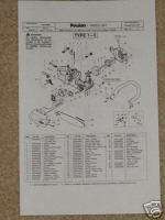 Poulan 2155 Chainsaw Illustrated Parts List / Manual  