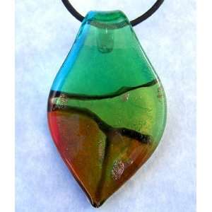  Murano Art Glass Pendant Leaf Necklace Y42 Everything 