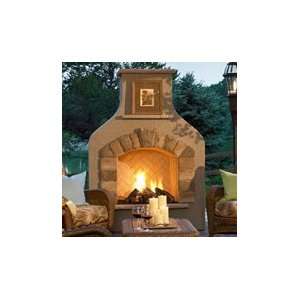  Sonoma Outdoor Fireplace Surround with Natural Gas Logs 