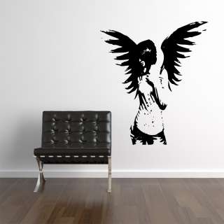 ANGEL GIRL GOTHIC FAIRY WALL STICKER DECAL ART TRANSFER GRAPHIC MURAL 