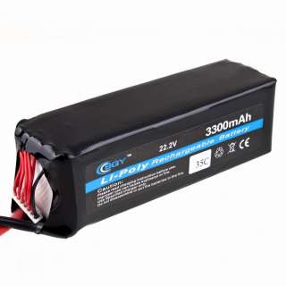   3300mAh 22.2V 6S 6CELL 35C max 40C battery lipo AKKU For RC HELICOPTER