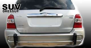 08 10 09 TOYOTA HIGHLANDER REAR BUMPER GUARD DOUBLE PIPE STAINLESS 