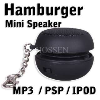 Mini USB Rechargeable Hamburger Speaker Dock for iPod Mobile Phone  