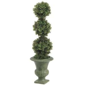  New   Pack of 2 Potted Artificial Triple Ball Shaped Sedum 