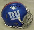   AUTOGRAPHED/SI​GNED NEW YORK GIANTS RIDDELL SPEED MINI HELMET