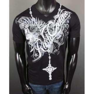 NWT Mens RUSH COUTURE T Shirt VICTORIOUS Studs & Stones Jersey Shore 