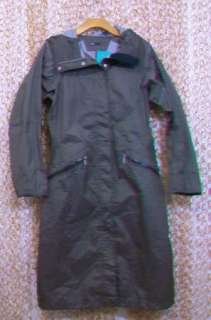 NAU Mens Succinct Trench Coat Waterproof Hooded Rain Jacket sz XS NEW 